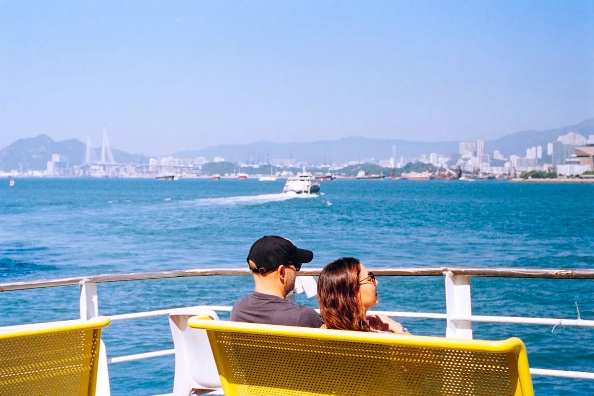 Couple sharing a quiet moment on the water